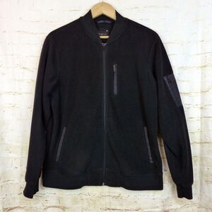 Tavik Modern Beach Culture Jacket Men M Black Fleece Bomber Zip Utility Gorpcore